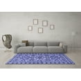 thumbnail image 3 of Ahgly Company Indoor Round Persian Blue Traditional Area Rugs, 4' Round, 3 of 4