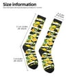 thumbnail image 5 of Bingfone Compression Socks For Women And Men Long Socks For Running Athletic Cycling Nurse-Orange And Lemon, 5 of 9