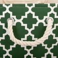 thumbnail image 3 of DII Polyester Container with Handles, Lattice Storage Bin, Large, Hunter Green, 3 of 3