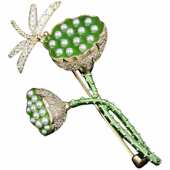 MLINS Lotus Pod Brooch Decorative Brooch Pin Lapel Pin Clothing Ornament for Women