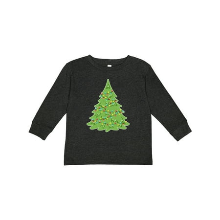 

Inktastic Christmas Tree with Colorful Lights Gift Toddler Boy or Toddler Girl Long Sleeve T-Shirt