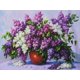 thumbnail image 1 of EverShine Diamond Mosaic Lilac Cross Stitch Diamond Painting Full Square Flowers Picture Rhinestone Bead Embroidery Handmade ArtSquare Drill 50x40cm Gao Jinjia LED, 1 of 2