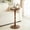 Walnut, variant on Yabanana Round Wooden Side Table & Drink Table for Small Space, with Rubberwood Accent Leg, for Living Room, Corner, Bedroom (Walnut,11.8in)