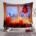 thumbnail image 1 of Tapiz de Navidad Árbol de Navidad Tela de Papá Noel Tela de pared Calcetines de Navidad Regalo de Navidad Tapiz colgante de pared brillar Hogar, 1 of 4