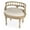 Antique Beige, variant on Beaumont Lane Traditional Upholstered 22.5"W Vanity Seat in Cottage White