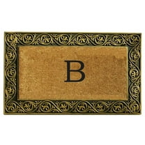 Calloway Mills Prestige Gold Monogram Outdoor Doormat 18" x 30" (Letter B)