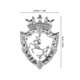 thumbnail image 2 of unbranded 2Ud Vintage Metal Plateado Con De Caballo Y Escudo Para Chaquetas Y Trajes Elegantes, 2 of 6