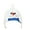 White, variant on CP Infant Boys Blue Microfleece Shark Peruvian Trapper Hat 6-12 Months
