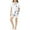 White, variant on REDARER Girls' Silk Satin Pajama Set, Short Sleeve Button-Down Top & Shorts Cozy Two-Piece Loungewear,12-13 Years