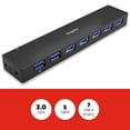 thumbnail image 2 of Staples TECH 7-Port USB 3.0 Hub Black (ST62371), 2 of 6