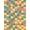 Multicolor, Pattern 1, variant on ODIKA 8'x10' Washable Area Rug Whimsical Checkerboard Hippie Inspired Multicolor Block Funky for Living Room, Under Sectional, Family , Durable, Non-Slip