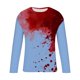 thumbnail image 3 of Blusas y camisas de manga larga y cuello redondo para hombre, camisetas casuales con estampado de moda y cuello redondo, blusas de licra de manga corta para hombre., 3 of 4