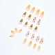 thumbnail image 2 of Uñas postizas largas con punta de aguja de Apuakthei, uñas postizas con degradado para mujeres y niñas (2 hermosas), 2 of 4