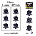 thumbnail image 1 of Autocollants Logo Los Angeles Kings 1,75 Pouces (Lot de 2 Feuilles), 1 of 1