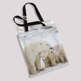 thumbnail image 2 of PKQWTM Polar bear cubs snow Canvas Shoulder Bags Handbags Tote Bags Shopping Bag, 2 of 2
