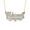 thumbnail image 2 of Personalized Name Necklace with Beading and Rhodium, 2 of 2