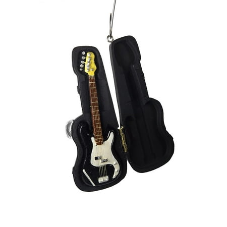 Resin Black Electric Guitar 6 String Black Case Christmas Tree Ornament By On Holiday Ship from (Best Way To Ship A Guitar With Case)