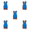 thumbnail image 3 of maskred Femmes de la Mode Plage Vacances Robe Boho Ethnique Élégante Robe en Vrac Bleu 5Set, 3 of 6