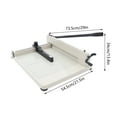 thumbnail image 3 of Fichiouy Paper Cutter 17" Guillotine Page Trimmer with Metal Base for Schools ffices 0.1-36mm, 3 of 10