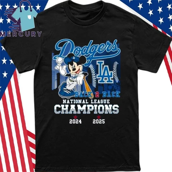 Dodgers Back 2 Back Champions 2024-2025 T-Shirt