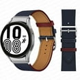 thumbnail image 1 of No Gaps Leather Band For Samsung Galaxy Watch 4 classic 46mm 42mm 44mm 40mm smartwatch belt Bracelet correa Galaxy Watch 4 strap, 1 of 8