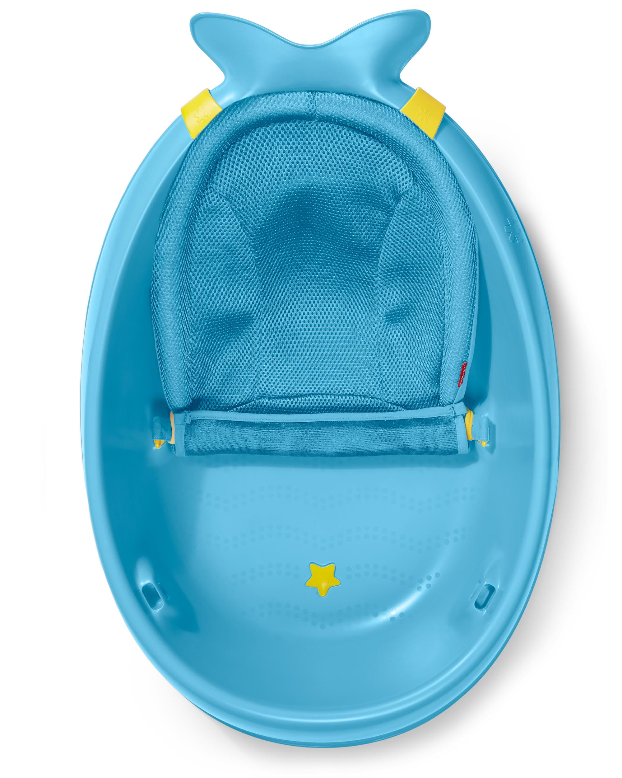 Skip Hop Baby Bath Tub, 3-Stage Smart Sling Tub, Moby, Blue