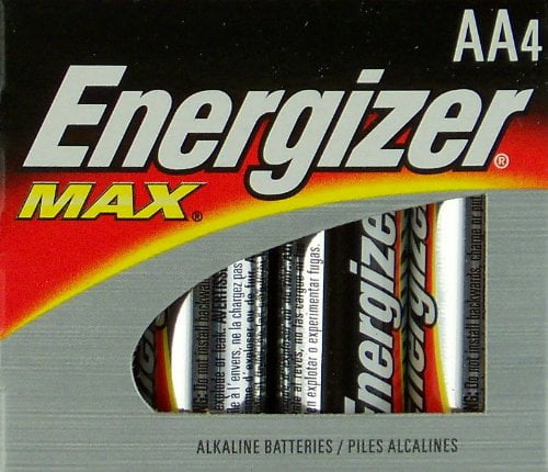 Energizer Max AA Long Lasting Alkaline Batteries 4 Pack