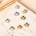 thumbnail image 4 of dianhelloya 10Pcs Golden Crown Rhinestone Nail Art Charms Dazzling Ins Style Manicure Craft Accessories for Nails Jewelry A, 4 of 8