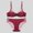 Wine, variant on French Lingerie Sexy Thin Pure Desire Embroidery Lace Lingerie Soft Steel Ring Zodiac Red Bra Set