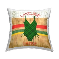 Stupell Industries Lakeside Lounge Swimsuit Decorative Printed Throw Pillow Design by Andrea Tachiera
