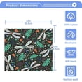 thumbnail image 4 of Acorns and Dragonflies Washcloth 12x12in Set, 6 Pack Absorbent Cotton Towel Square Kitchen Dishes Towels, Soft Cleaning Face Hand Towel Fast Drying Wash cloth, 4 of 7