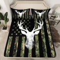 thumbnail image 2 of Castle Fairy Safari Deer Queen Sheet Sets for Kids Teens,USA Flag Bed Set, 2 of 7