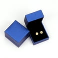 thumbnail image 5 of 18K Gold Plated Sterling Silver Ball Stud Earrings, 5mm, Hypoallergenic Jewelry, 5 of 6
