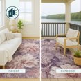 thumbnail image 4 of Addison Rugs Chantille Indoor/Outdoor Transitional Floral Plum Machine Washable Runner Rug, 2'3" x 7'6", 4 of 8