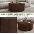 thumbnail image 6 of Uforic 16''H Burl Wood Coffee Table, Natural Coffee Side Table For Living Room Bedroom, Brown, 6 of 9