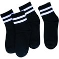 thumbnail image 3 of CoCoMangos Retro Striped Athletic Socks for Women Casual Cotton Ankle Socks Women 4 Pairs, 3 of 7