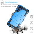 thumbnail image 5 of Tekcoo Cases for Samsung Galaxy A15 5G, [Buit-in Screen Protector] Combo Holster Belt Clip [Heavy Duty] [Kickstand] Full-Body Rugged Holster Case -Blue, 5 of 10
