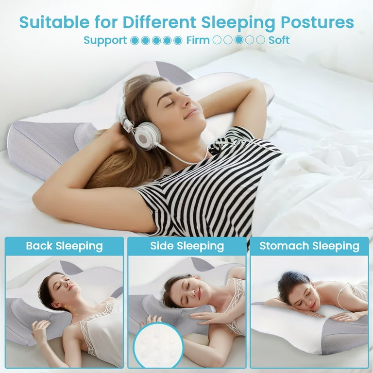 VAVSEA Cervical Pillow for Neck Pain Relief Contour Memory Foam