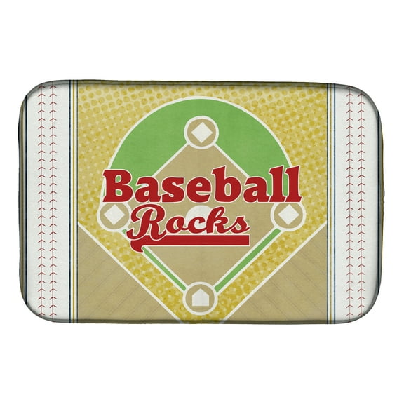 Baseball Rules Dish Drying Mat