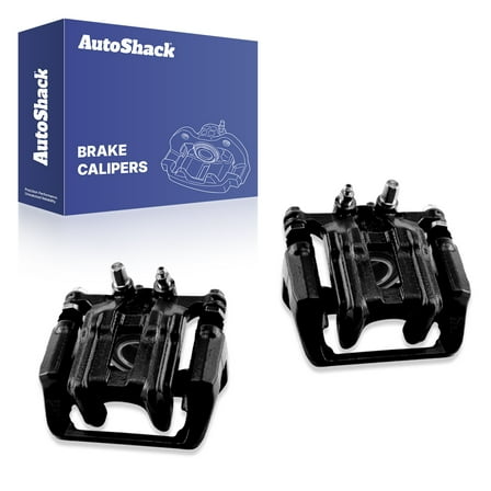 AutoShack Rear Brake Calipers Black | Replacement for 2007-2011 Honda CR-V | 2-PC