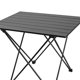 thumbnail image 5 of Mesa plegable portátil para acampar al aire libre, mesa auxiliar de aleación de aluminio para barbacoa y puesto callejero, color negro M, 5 of 5