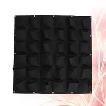 GOOHOCHY  36 -Pocket Outdoor Wall Planters for Siding Pots Plants Black