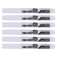 thumbnail image 1 of White Tire Permanent Marker, Long Lasting 6 Pcs 1g Tire Marker Pens DIY Tire Lettering Multifunctional Precise Outline  for Outdoor Use, 1 of 7