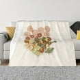 thumbnail image 1 of XMXT Throw Blanket, Grapefruit Lemon Slices Pattern Machine Washable Blankets for Sofa, 80 x 60 inches, 1 of 9