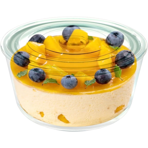 101oz Trifle Bowl with Pedestal and Lid Large Glass Trifle Bowl with Pedestal Extra Large Glass Mixing Salad Bowl for Catering with Lid