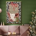 thumbnail image 6 of County Christmas Farm II - Framed Gallery Wrapped Holiday Canvas - 27 x 41 - Gold Frame, 6 of 8
