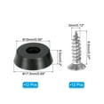 thumbnail image 2 of Uxcell Cutting Board Feet, 12 Pack Feet Bumpers Non Slip Bumper Pads with Stainless Steel Screws (0.12"Wx0.22"H), 2 of 6