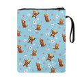 thumbnail image 2 of HELLHERO Tote Bags Book Organzoer Holder Polyester Fabric Waterproof Paperback Book Cover with Zipper for Hardcover Books for Protector Wrap Bag, 2 of 8
