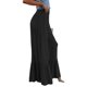 thumbnail image 2 of Txlixc - Pantalones de salón para mujer, holgados, cómodos, de pierna ancha, con parte inferior con volantes, de talle alto, sueltos, informales, para trabajo Txlixc Casual, 2 of 5