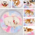 thumbnail image 6 of Dog Bed Calming Dog Beds for Small Medium Large Dogs - Round Donut Washable Dog Bed, Anti-Slip Faux Fur Fluffy Donut Cuddler Anxiety Cat Bed, 6 of 7